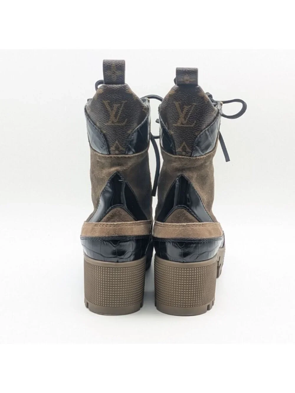 Louis Vuitton Laurie Line Monogram Reverse Ankle Boots - Picture 5 of 11